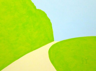 Schilderij getiteld "path 9.23" door Ed Weyden, Origineel Kunstwerk, Acryl