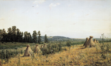 Paysage de Polessky Peinture intitulée "Paysage de Polessky" par Ivan Chichkine, Œuvre d'art originale, Huile