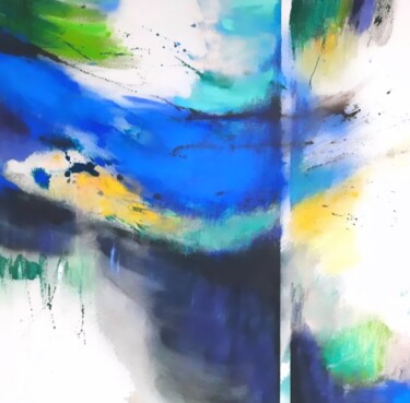 Déferlante Peinture intitulée "Déferlante" par Michèle Barange, Œuvre d'art originale, Acrylique