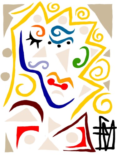 数字艺术 标题为“ta4” 由Franck Vidal, 原创艺术品, 数字油画