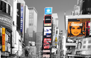 Arts numériques intitulée "Times square 3" par Jean-Claude Mathier, Œuvre d'art originale, Photographie numérique