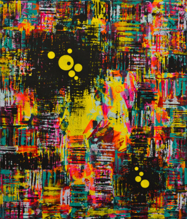 绘画 标题为“Colorful Spots (124)” 由Sevil Ahmadian, 原创艺术品, 丙烯