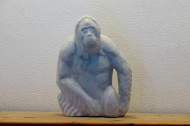 Sculpture titled "Carrara Marble Wild…" by Jean-Michel Garino, Original Artwork, Stone