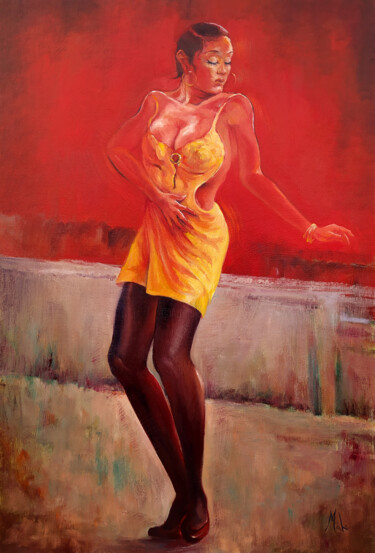 💃Envie de Danser 💃Feeling like Dancing Peinture intitulée "💃Envie de Danser 💃F…" par Isabel Mahe, Œuvre d'art originale, Huile Monté sur Châssis en bois