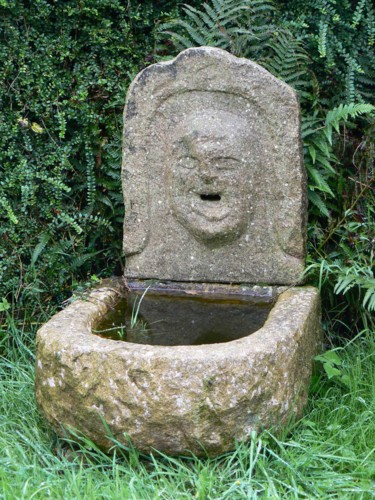 Sculpture intitulée "FONTAINE MURALE" par Venner Fanch, Œuvre d'art originale