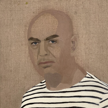 绘画 标题为“Portrait de Pierre” 由Clara Ramirez Katz, 原创艺术品, 油 安装在木质担架架上