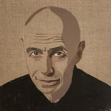 绘画 标题为“Portrait de Martin” 由Clara Ramirez Katz, 原创艺术品, 油 安装在木质担架架上