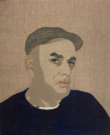 绘画 标题为“Portrait de Pierre 1” 由Clara Ramirez Katz, 原创艺术品, 油 安装在木质担架架上