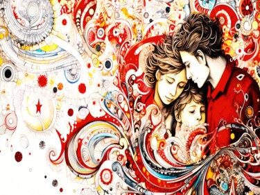 数字艺术 标题为“A Fathers Love - Fa…” 由Sykart Designs, 原创艺术品, AI生成的图像