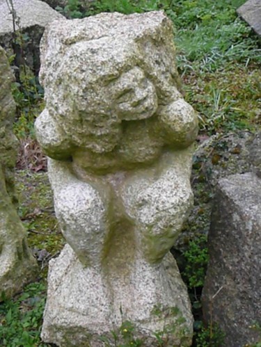 Sculpture intitulée "ANGE" par Venner Fanch, Œuvre d'art originale, Pierre