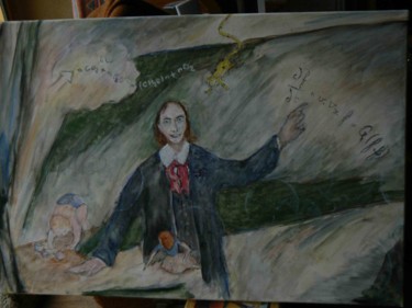 Peinture intitulée "HOMMAGE À CEDRIC VI…" par Venner Fanch, Œuvre d'art originale, Huile