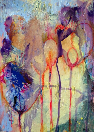 Pittura intitolato "Fantasy" da Rakhmet Redzhepov, Opera d'arte originale, Olio Montato su Cartone