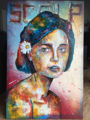 Peinture intitulée "Un peu trop much" par Pascal Fairier, Œuvre d'art originale, Acrylique