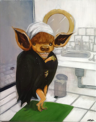 Peinture intitulée "Oups !" par Grotsk, Œuvre d'art originale, Acrylique