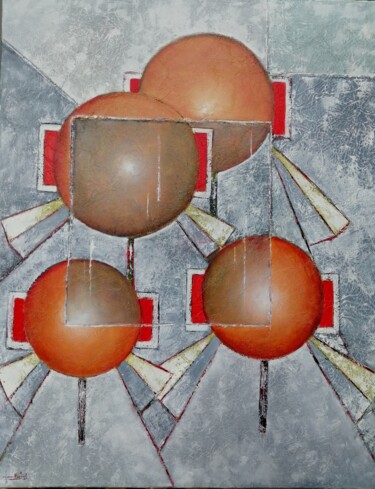 绘画 标题为“Zonder titel” 由Dennis Van Den Bossche (D.Boss), 原创艺术品, 油