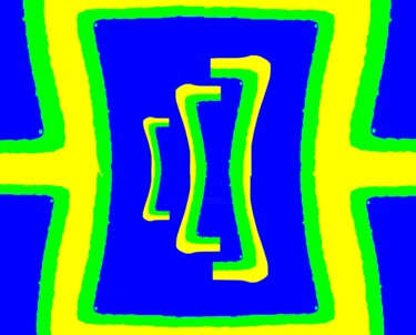 Quadrants 2c2 摄影 标题为“Quadrants 2c2” 由Ken Lerner, 原创艺术品, 数码摄影