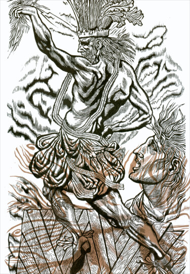 印花与版画 标题为“Платея” 由Михаил    Michail Верхоланцев  Verkholantsev, 原创艺术品, 版刻