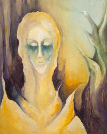 Spirit Of The Forest Schilderij getiteld "Spirit Of The Forest" door Adrienn Pécsek, Origineel Kunstwerk, Olie
