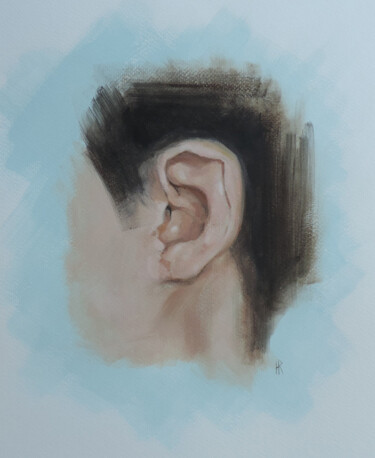绘画 标题为“Oreille” 由Hugues Renck, 原创艺术品, 丙烯