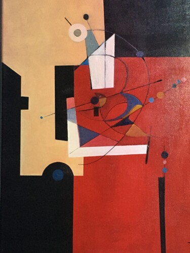 Painting titled "Ethereal Serenade:…" by Arnaud Quercy, Original Artwork, Oil Mounted on Wood Stretcher frame