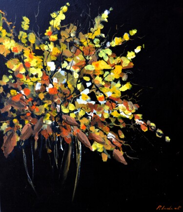 绘画 标题为“Autumnal still life…” 由Pol Ledent, 原创艺术品, 油 安装在木质担架架上