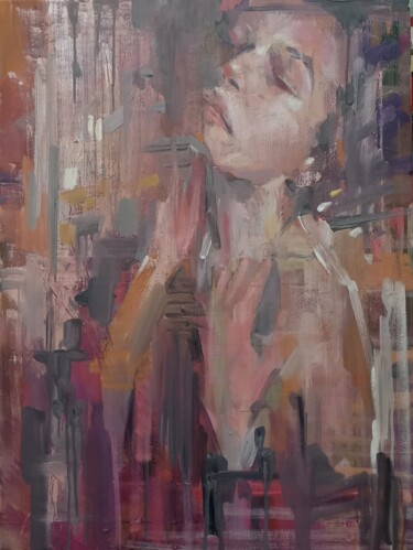 绘画 标题为“Awakening. Abstract…” 由Aksinia, 原创艺术品, 油 安装在木质担架架上
