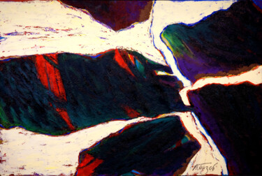 Abstract, oil on canvas, 100*150 cm Painting titled "Abstract, oil on ca…" by Volodymyr Byzov, Original Artwork, Oil Mounted on Wood Stretcher frame