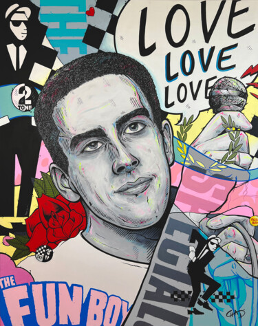 Love Love Love "Love Love Love" başlıklı Tablo Chad Carothers (Chad Cantcolor) tarafından, Orijinal sanat, Akrilik