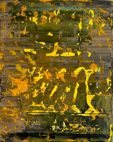 Painting titled "Nature imprints 9" by Olia Blagov, Original Artwork, Acrylic