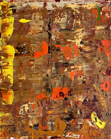 Painting titled "Nature imprints 11" by Olia Blagov, Original Artwork, Acrylic