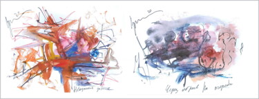 Arts numériques intitulée "we cross the abyss…" par Dima Dima Vil Ms Wilms (Rok Zivopisec Rock Painter), Œuvre d'art origina…