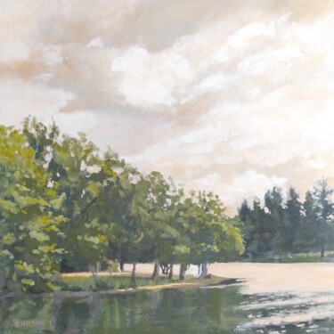 绘画 标题为“Etang de St-Estèphe” 由Karen Garnaud, 原创艺术品, 丙烯