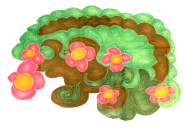 图画 标题为“Apple tree” 由Konchedras, 原创艺术品, 粉彩 安装在木质担架架上
