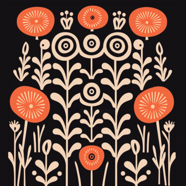 Digital Arts titled "Royal Flowers" by Kh_yaguar, Original Artwork, 2D Digital Work