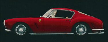 Ferrari 250 GT SWB Berlinetta Lateral View red Digital Arts titled "Ferrari 250 GT SWB…" by Jan Keteleer, Original Artwork, 3D Modeling