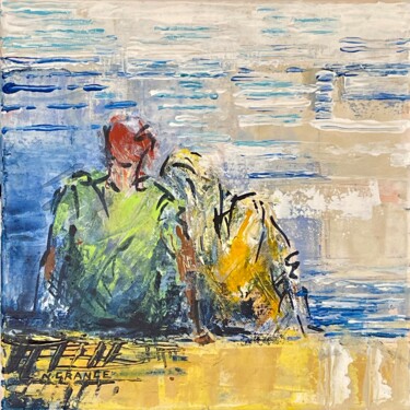 绘画 标题为“ensemble 2” 由Nathalie Grange, 原创艺术品, 丙烯 安装在木质担架架上