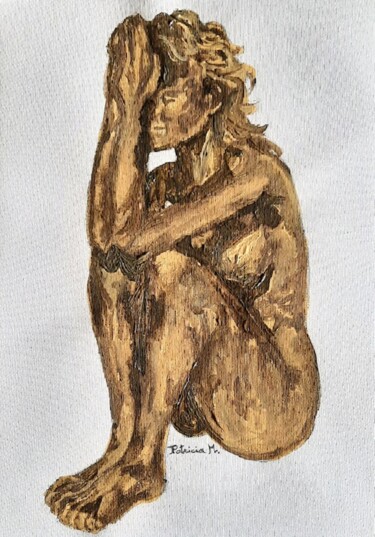绘画 标题为“Pensées” 由Patricia M. Le Démon Du Crayon, 原创艺术品, 丙烯