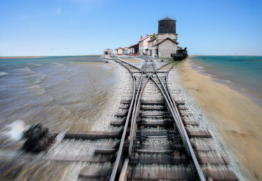 Fotografia intitulada "Destination ailleurs" por Frederic Bos, Obras de arte originais, Foto Montagem