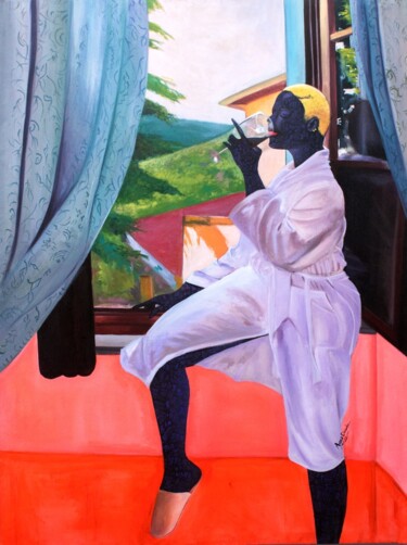 Painting titled "Passion of tranquil…" by Chinedu Agina, Original Artwork, Acrylic