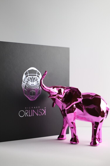 Sculpture intitulée "Elephant Spirit (Pi…" par Richard Orlinski, Œuvre d'art originale, Résine