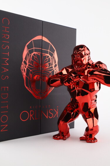 Escultura titulada "Kong Christmas (Red…" por Richard Orlinski, Obra de arte original, Resina