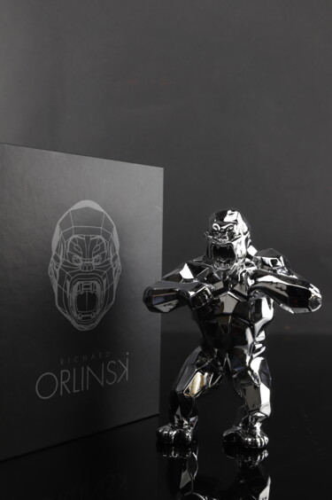 Escultura titulada "Kong Spirit (Silver…" por Richard Orlinski, Obra de arte original, Resina