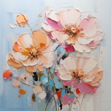 Digital Arts με τίτλο "Flowers12" από P. Lee, Αυθεντικά έργα τέχνης, Ψηφιακή ζωγραφική