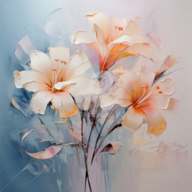 Digital Arts με τίτλο "Flowers28" από P. Lee, Αυθεντικά έργα τέχνης, Ψηφιακή ζωγραφική