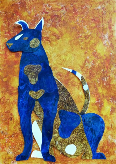 Collages intitolato "Dog" da Federico Womb, Opera d'arte originale, Collages