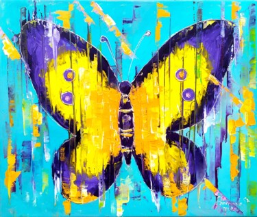绘画 标题为“Butterfly Painting…” 由Svitlana Prokopalo, 原创艺术品, 油