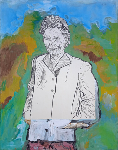 绘画 标题为“молодость матери  m…” 由Дима Dima Вильмс Wilms (Рок-Живописец Rock-Painter), 原创艺术品, 丙烯