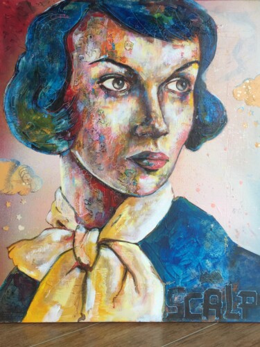 Peinture intitulée "L'infirmière barbou…" par Pascal Fairier, Œuvre d'art originale, Acrylique