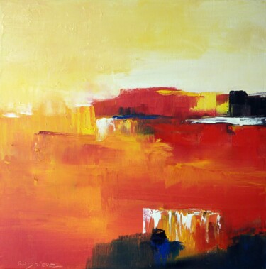 Painting titled "Espace" by Claire Rodriguez, Original Artwork, Acrylic Mounted on Wood Stretcher frame