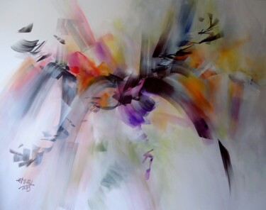 Peinture intitulée "Méditation N°2" par Emmanuelle Moch, Œuvre d'art originale, Acrylique Monté sur Châssis en bois